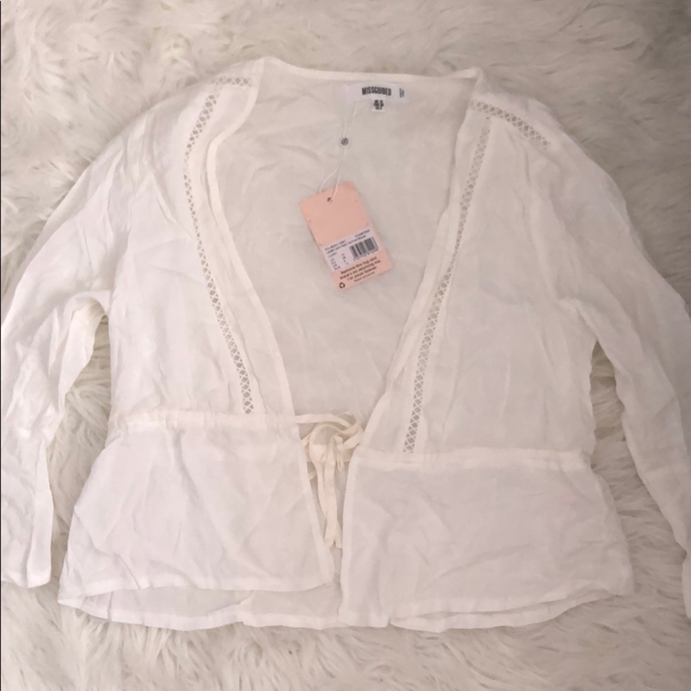 White tie top